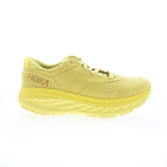 Hoka Mens Bondi L Suede Green Shoes ()